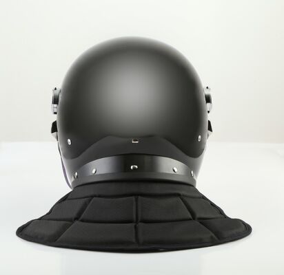 ABS Shell Mexico Police Riot Helmet With Extended Neck Protector S / M / L Size