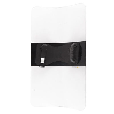 Transparent PC Material Police Riot Shield , Handhold Law Enforcement Shield