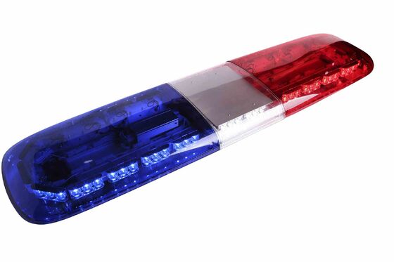 Roof Mounted Emergency Strobe Light Bar With PC Cover Aluminum Base