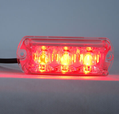 Emergency 3W Red Police LED Light Head / LED Mini Warning Light Head