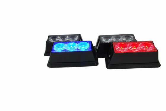1 Watt Blue & RED Warning Police LED Light Head Surface Mount For Motorcycle