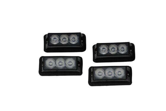 1 Watt Blue & RED Warning Police LED Light Head Surface Mount For Motorcycle