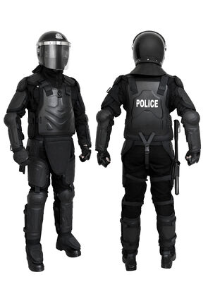 Neck Protection Anti Riot Suit With Transportation Bag , Full Body Armor Suit