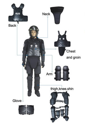 Knee Protection Tactical Body Armor Suit Riot Gear Clothing With Bionic Structure