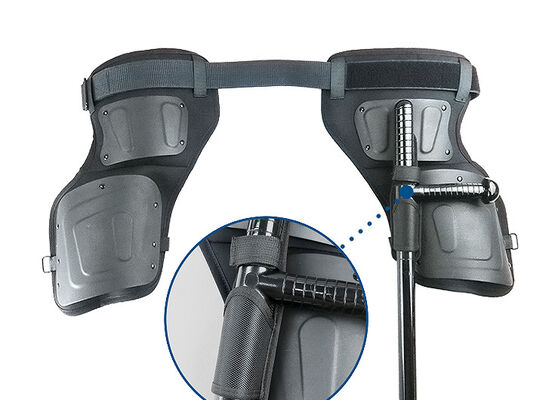 Black Color Police PC Riot Security Suit / Riot Gear Body Armor With Tonfa Pouch