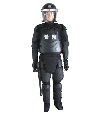 120J Impact Resist Anti Riot Suit / Police Protective Clothing With Half Finger Gloves