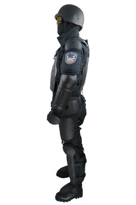 120J Impact Resist Anti Riot Suit / Police Protective Clothing With Half Finger Gloves
