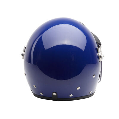 Police Riot Gear Helmets With PVC Chin Protector , Military Riot Helmet Navy Blue