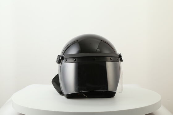 Black Anti Riot Helmet With Face Shield Short Visor For Russian Police and Army