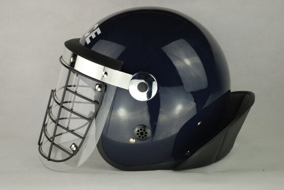 PC Visor Anti Riot Helmet With Metal Grid , Tactical Helmet With Face Shield