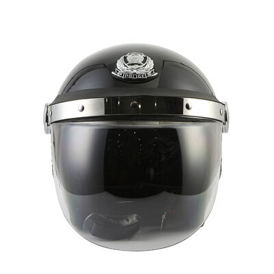 Law Enforcement Police Riot Shield Helmet , Army Combat Helmet With Bulb Visor