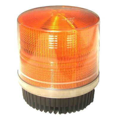 Round Amber Warning LED Police Beacon Light Magnet Fixation for Emergency Vehicles
