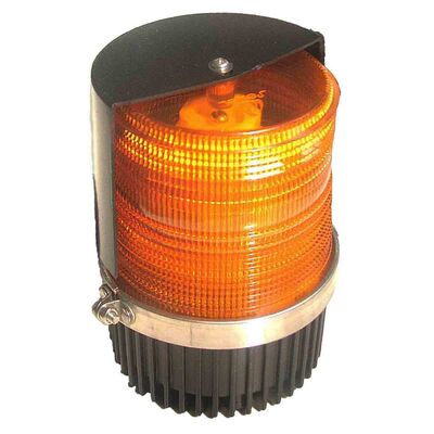 Round Amber Warning LED Police Beacon Light Magnet Fixation for Emergency Vehicles