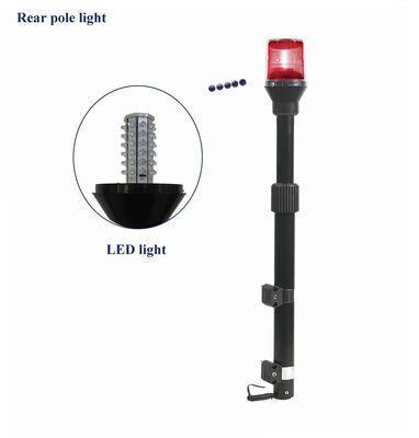 Police Motorcycle LED Rear Pole Warning light Length Adjustable for Traffic Control