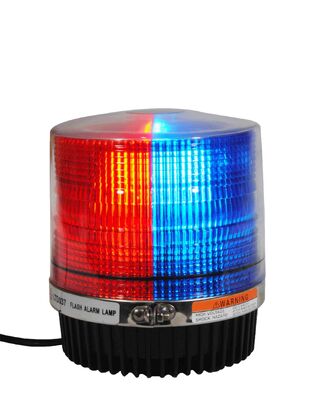 Red And Blue Police Beacon Light Magnet Fixation, Led Rotating Beacon Lights