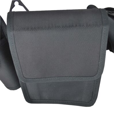 Black Oxford Police Duty Belt With Pouches , Law Enforcement Duty Belts