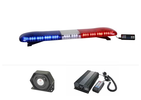 Emergency Strobe Police LED Light Bar Roof Mounted With Speaker And Sirens