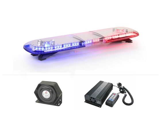 3W Emergency Vehicle Police LED Light Bar Built In Loudspeaker And Amplifier