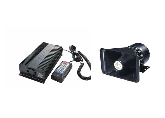 Emergency Vehicle PA System Kit , Police Siren System Amplifier With Speaker