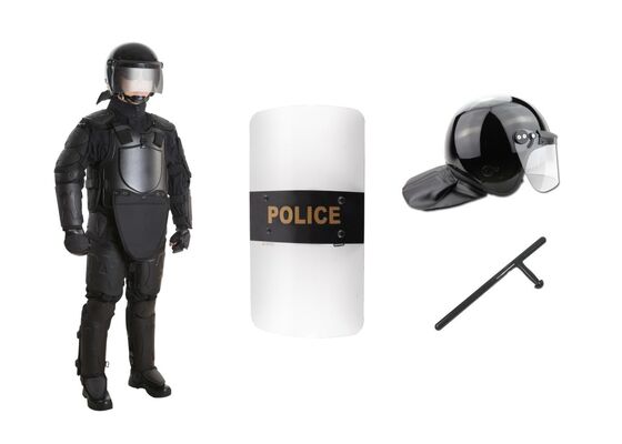 Security Anti Riot Police Outfit / Tactical Body Armor Suit Heavily Protected FV-2 Level