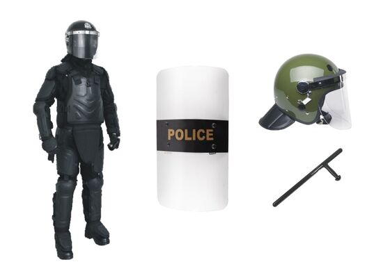 Riot Control Police Safety Equipment , Law Enforcement Tactical Gear Anti Riot Suit