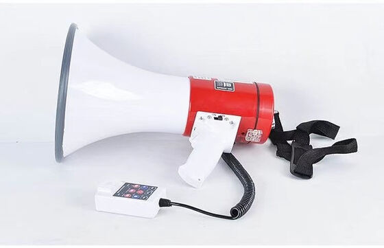 ABS Shell Megaphone with built-in siren, 80W Max, 700M Range, Battery rechargeable