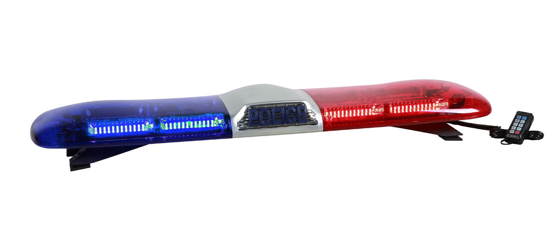 Police LED Light Bar With 100W Speaker Siren , Security Light Bars For Vehicles