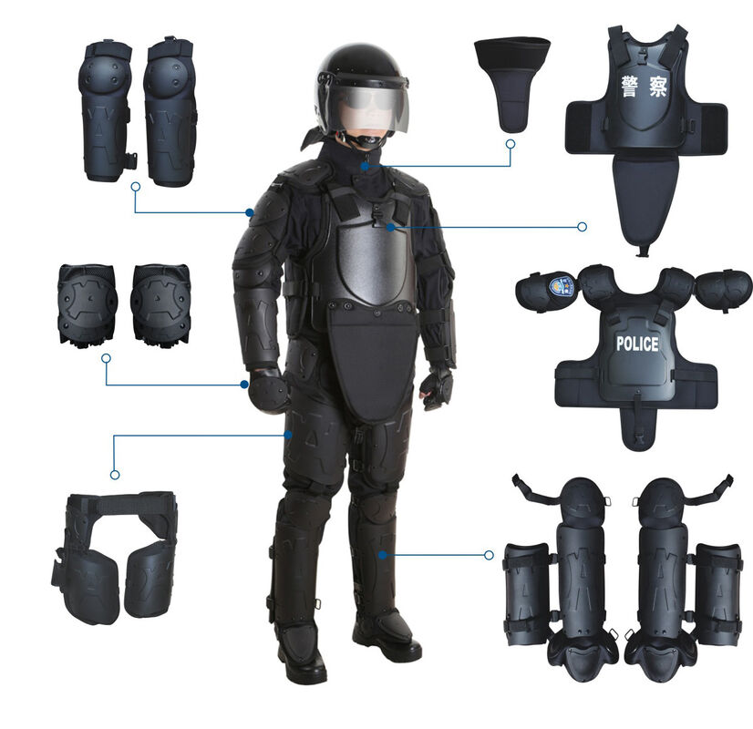 Impact Resist PC Back Armor For Riot Control , Body Protection Anti Riot Gear