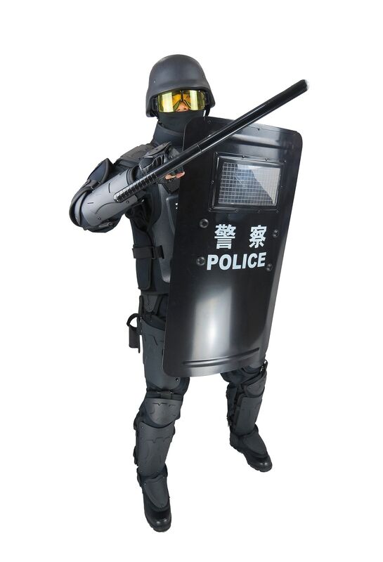 PA Anti Riot Suit Foot & Knee Armor with Anti Flaming Resistive Impact Material