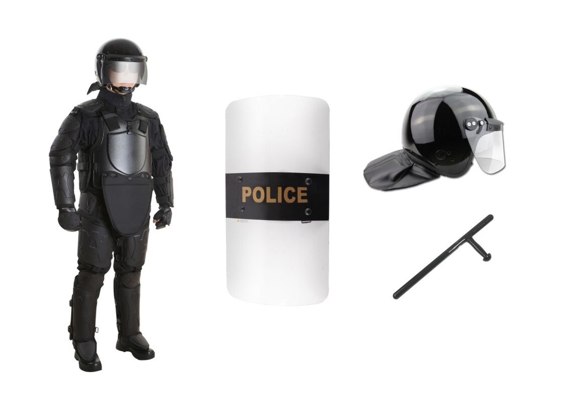 Security Anti Riot Police Outfit / Tactical Body Armor Suit Heavily Protected FV-2 Level