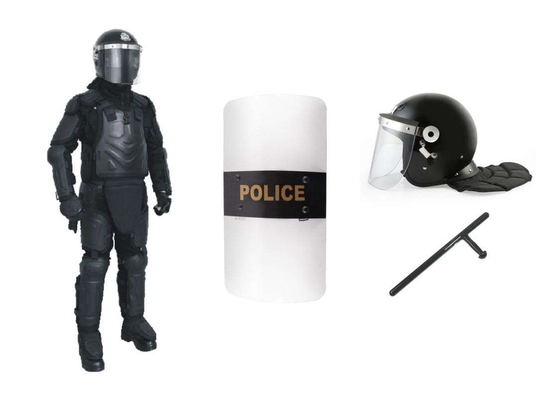 Substantial Protection Police Anti Riot Suit , Tactical Uniforms For Law Enforcement