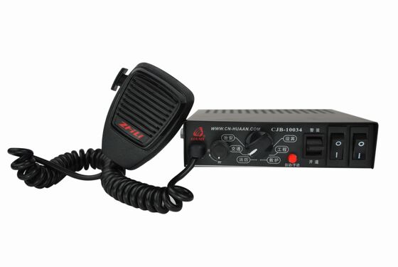 5 Tones Police Electronic Siren Amplifier , 100W Handheld Emergency Siren