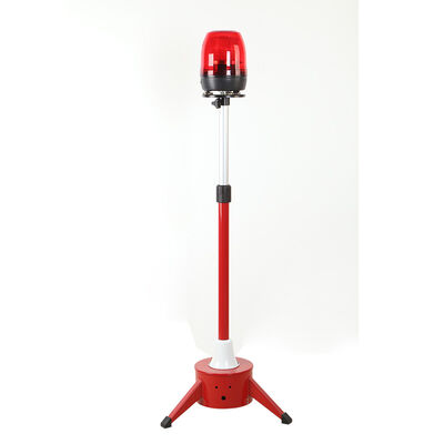 Red Round LED Pole Police Beacon Light Height Adjustable for Road Warning